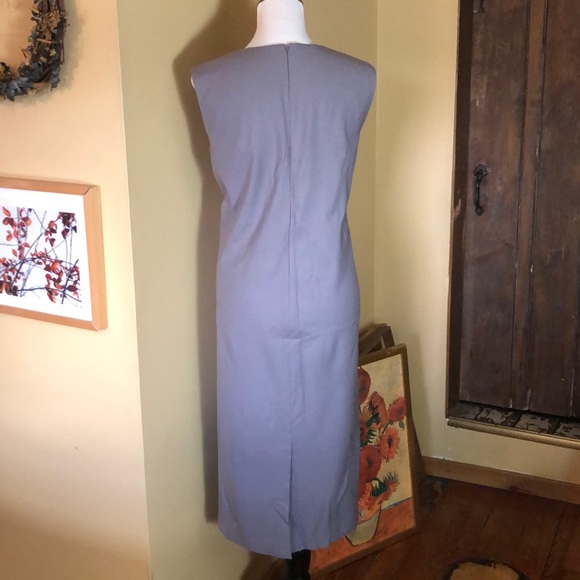 Vintage EMANUEL UNGARO Size 20 Classic Tank-dress Stretchy Wool Career $448 NEW - Picture 6 of 13